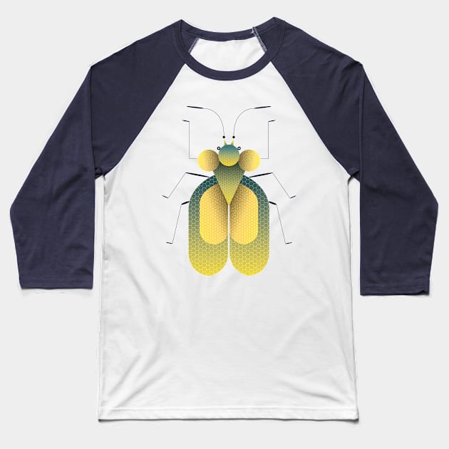 Geometric insect Baseball T-Shirt by Léo Alexandre